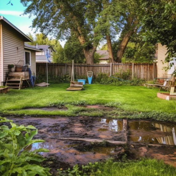 muddy backyard issues
